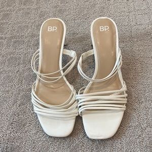 White BP Sandals